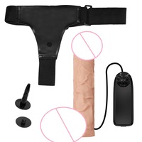 Nuevo Juguete Sexual para Adultos 2023, Correa para Pene, Consolador Enorme, Vibrador Grande, Consolador Usable, Bragas Vibradoras para Mujeres Lesbianas
