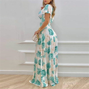 Nuovo Design da donna abbigliamento da sera elegante taglie forti abiti da donna stampa abito Casual grande Swing - Product Image 3