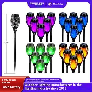 Lampu api tenaga surya <span class=keywords><strong>LED</strong></span> IP65 tahan air untuk tata letak taman luar ruangan senter rumput lampu lantai visibilitas tinggi untuk lanskap taman - Product Image 3