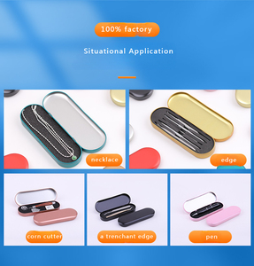 Nhỏ hình tròn tùy chỉnh in hình chữ nhật kim loại bản lề nắp bạc hà kẹo Hộp bao bì nhai kẹo cao su tin trường hợp với bản lề - Product Image 3