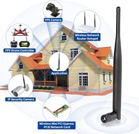 Antenne caoutchouc 6dBi 2.4GHz (interface UFL) pour routeur WiFi et appareils sans fil