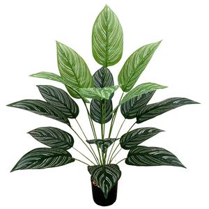 Recién llegado, plantas pequeñas artificiales con hojas <span class=keywords><strong>de</strong></span> plástico verde, bonsái, decoración <span class=keywords><strong>de</strong></span> jardín en maceta para bonsái <span class=keywords><strong>de</strong></span> jardín <span class=keywords><strong>de</strong></span> imitación <span class=keywords><strong>Interior</strong></span> - Product Image 3