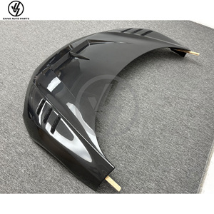 1016 New Carbon Fiber Hood <b>Bonnet</b> for Audi R8 2010 Black Glossy Twill Weave Vacuum Bagged Accurate 1:1 Fitment - Product Image 3
