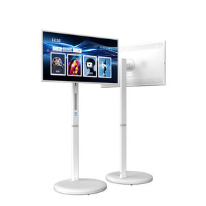 21.5-Inch All in One Touch Screen Wireless Mobile Stand HD Gym Home Use Smart Android <b>Portable</b> White Digital Board 21.5" - Product Image 1