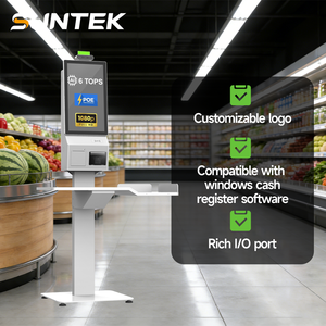 Quiosque de Autoatendimento Suntek para Montagem em Parede, Equipamento de Autoatendimento ao Ar Livre, Pagamento Interativo de 21,5 Polegadas para Padarias - Product Image 1