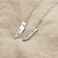 Ensemble magnétique pour couple MECYLIFE, 2 pièces, collier avec pendentif « One Kiss Love », colliers assortis pour amoureux