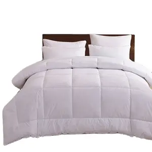 핫 세일 겨울 봄 여름 호텔 누비질을 위한 연약한 Microfiber 누비이불 침구 침대보 백색 comforters