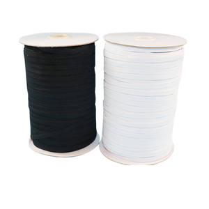 Cinturón elástico de marca de punto trenzado de poliéster blanco y negro de la mejor calidad para coser con 3mm 5mm 6mm de ancho en Stock - Product Image 4
