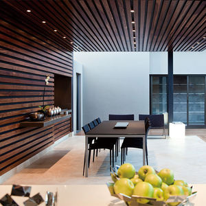 Panel Dinding Eksterior Motif Kayu Tahan Air Modern, Papan Siding Dekoratif Berbahan Serat Semen untuk Pemasangan Cladding Villa - Product Image 6