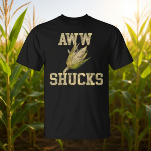 Camiseta con meme de Aww Shucks Corn on the Cob, diseño promocional divertido para todos - Product Image 3