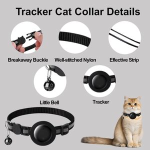 Collar Localizador para Gatos YGHFC, Negro, Impermeable, con Bluetooth y GPS, Solo para Apple Find My iOS, Localizador de Mascotas con Etiqueta de Identificación - Product Image 2
