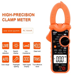VICTOR Đồng Hồ Vạn Năng Kẹp Kỹ Thuật Số Bỏ Túi RMS Chân Thực Màn Hình LCD Đếm 606 + 2000 Đồng Hồ Kẹp 600V 600A Với Đèn Pin NCV Trực Tiếp - Product Image 2