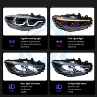 Ensemble de phares LED en plastique 6000K, mise à niveau pour BMW Série 4 F32 Coupé F36 Gran Coupé 2013-2016, directement de l'usine