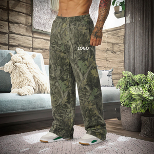 <strong>Men's</strong> Custom Logo Breathable Camouflage Baggy Pants <strong>Loose</strong> <strong>Fit</strong> Casual Sports <strong>Joggers</strong> for Summer Workout Training Wholesale - Product Image 2