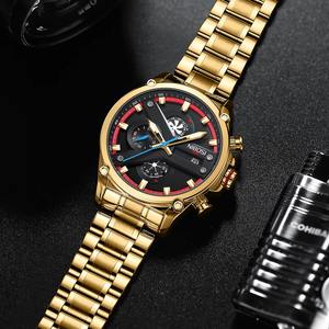 Drioshipping Luxury Men's Quartz Movement <b>Wristwatch</b> <b>Waterproof</b> Sport Chronograph Date Display Stainless Steel Alloy Business - Product Image 2