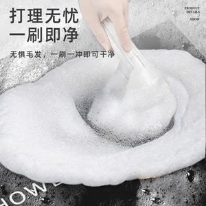 Alfombra de Baño Absorbente de Diatomita Suave en Forma de U, Color Gris Oscuro - Product Image 4