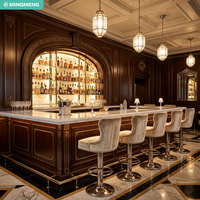 Ensemble de meubles de restaurant modernes de haute qualité, canapé en cuir, table et chaises pour restaurant et bars