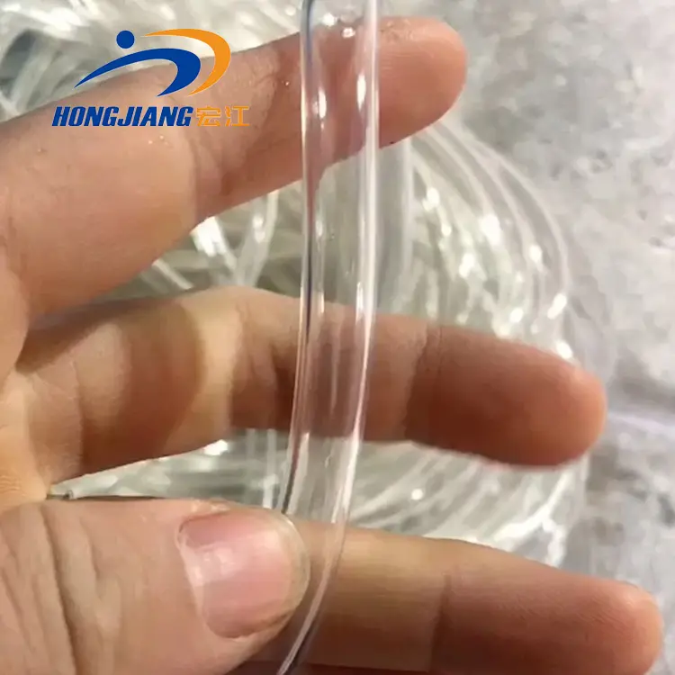 食品医療グレードPVCビニールチューブ強化フレキシブルプラスチック透明PVCクリアホースパイプ