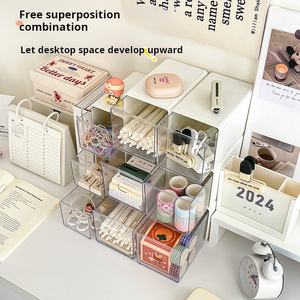 Modular Máy tính để bàn Hệ thống lưu trữ thông gió lưới thiết kế có thể tháo rời ngăn kéo cho vật tư văn phòng thủ công hộp lưu trữ Thùng - Product Image 4