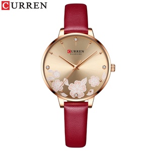 Wholesale curren 9081 3atm Water Resistant Woman Quartz <b>Watches</b> Genuine Leather Strap Ladies Wrist <b>Watch</b> - Product Image 6