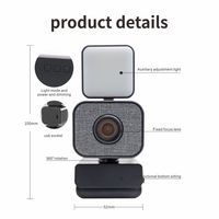 Webcam Fokus Tetap 1080 HD dengan Mikrofon, Webcam USB HD 720p, Driver Gratis, Kamera Drone 1080P, 4K HD 1080p 2 Mega USB 2.0