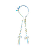 Fujia Explosions transfrontalières reine des glaces dessin animé pour enfants cristal neige princesse Extension de cheveux longues tresses accessoire de cheveux
