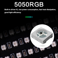 WS2812B RGB 5050SMD Pixel LED Panel Module d'écran matriciel flexible Adressable individuellement IC WS2812 DC5V