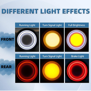 Phía Trước Phía Sau Xe Máy Bullet Chỉ Số LED 3 Trong 1 Lần Lượt Tín Hiệu Ánh Sáng Tích Hợp Phanh Đèn Hậu Retro Tín Hiệu Cho Chopper <span class=keywords><strong>Bobber</strong></span> - Product Image 3