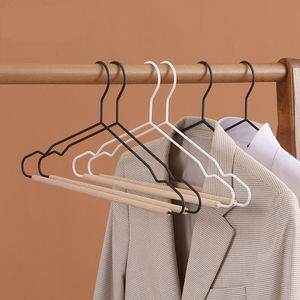 Cintre pour vêtements en <span class=keywords><strong>bois</strong></span> et en métal avec pinces, pince à jupe tendance, organisateurs de placard, cintres en <span class=keywords><strong>bois</strong></span> pour pantalons - Product Image 3