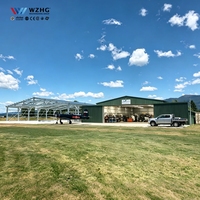Hangar préfabriqué en structure métallique à travée libre pour avions, HALLE METALLIQUE, abri robuste en métal pour avions