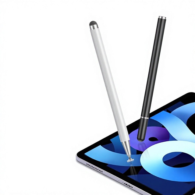 Office Note-Taking Computer Passive Stylus with Magnetic Disc Capacitive Pen for Touch Screen Phablet Use and Painting (Metal)