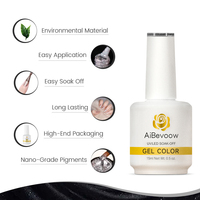 AiBevoow Nouvelle Arrivée 15ML 173 Couleurs Vernis à Ongles Gel Professionnel Effet Œil de Chat Longue Durée Gel UV pour Fournitures de Salon de Manucure DIY