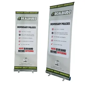 Wholesale hot sale custom roll up banner kakemono stand mini pull up banner with carrier bag