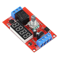 Module de relais temporisateur numérique LED, interrupteur à temporisation réglable DC5V/12V/24V, relais de temporisation à déclenchement retardé