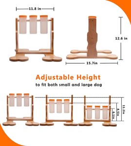 Puzzle di legno lento feeder giocattoli interattivi per cani per la noia, <span class=keywords><strong>IQ</strong></span> formazione pet entertainment - Product Image 5