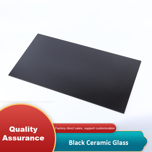 מפעל זכוכית שחור מותאם אישית גביש לוח מסך מגע עם דפוס שטוח עבור תצוגת מטבח ושימוש סולארית - Product Image 3