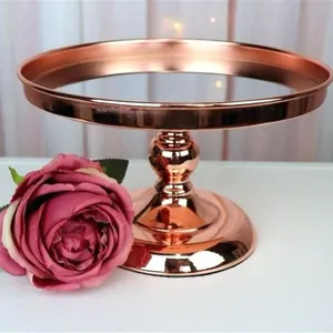 Langel personnalisé Offre Spéciale 3 couches en métal dôme rotatif présentoir de gâteau de mariage décoration
