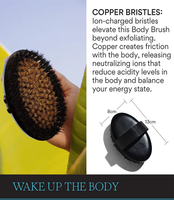 Brosses corporelles sèches à marque privée, logo personnalisé, brosse corporelle en cuivre, produits de bain, brosse de bain