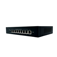 Switch PoE Administrado de 10 Puertos, Dispositivo de Red Empresarial de Alta Capacidad y Rentable, 1 Año de Conectividad Confiable para Múltiples PoE