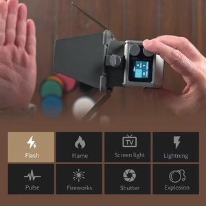 Hobolite <span class=keywords><strong>mini</strong></span> <span class=keywords><strong>LED</strong></span> Video <span class=keywords><strong>Light</strong></span> Creator <span class=keywords><strong>Kit</strong></span> với màn hình LCD, ứng dụng, barndoor, 2700-6500K chiếu sáng liên tục để chụp ảnh - Product Image 5