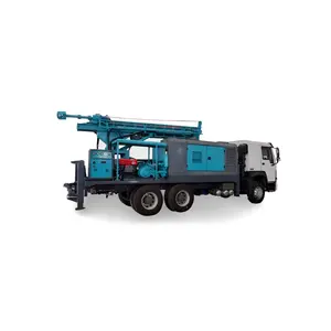 6 Inch Truck Mounted Rotary Deep Water Drilling Machines Rig Drilling India with Compressor India