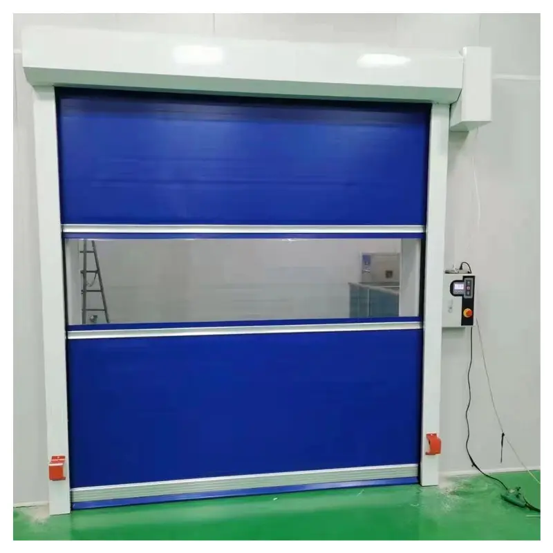 oredy High speed pvc Roller Shutter Doors Aluminum Roller motor with curtain panel and high power motor