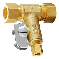 Vanne à double sortie sans plomb à 1/4 tours et double fonction multi-tours pour un contrôle efficace de l'eau