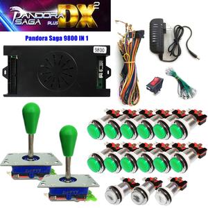 <span class=keywords><strong>Arcade</strong></span> argento placcato pulsante DIY Kit Pandoras 9800 in 1 SAGA BOX Cabinet Joystick interruttore pulsante Jamma <span class=keywords><strong>Arcade</strong></span> Game Kit - Product Image 5
