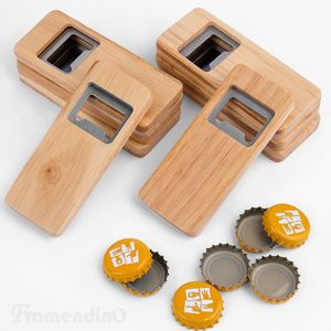 Hiện Đại Thép Không Gỉ Tay Cầm Bằng Gỗ Cá Nhân Mở Chai Corkscrew Thân Thiện Với Môi Bền Vững Cho Rượu Vang Nhà Đám Cưới Đảng - Product Image 3