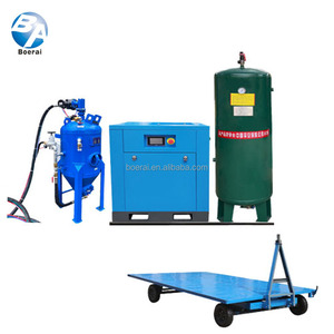 Pot portatif de sablage à eau sans poussière avec compresseur d'air électrique Équipement complet de sablage sans poussière - Product Image 2