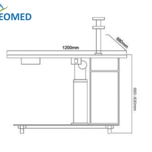 <b>C</b>-280 High Quality Electric Motorized <b>Table</b> Ophthalmic Instrument Optometry <b>Table</b> for Digital Slit Lamp Microscope - Product Image 2