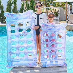Flotador inflable de sirena Inf Kelukeya con orificios para fiestas en la piscina, para adultos y niños, silla flotante tipo balsa. - Product Image 4