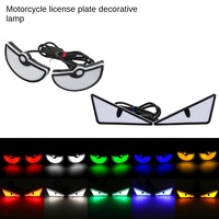 Mini projecteur lentille lumière voiture lumière décorative clignotant lumière clignotant feu arrière dynamique diable oeil voiture lumière décorative