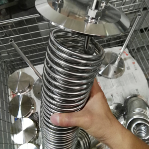 Cuộn dây ngưng tụ bằng thép không gỉ nhỏ với cổng JIC 3/8 inch cho máy làm lạnh thương hiệu KST, model KST-C1722 - Product Image 3